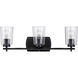 Art 3 Light 23 inch Matte Black Bath Vanity Wall Light