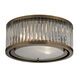 Gallarate 2 Light 12 inch Aged Brass Flush Mount Ceiling Light