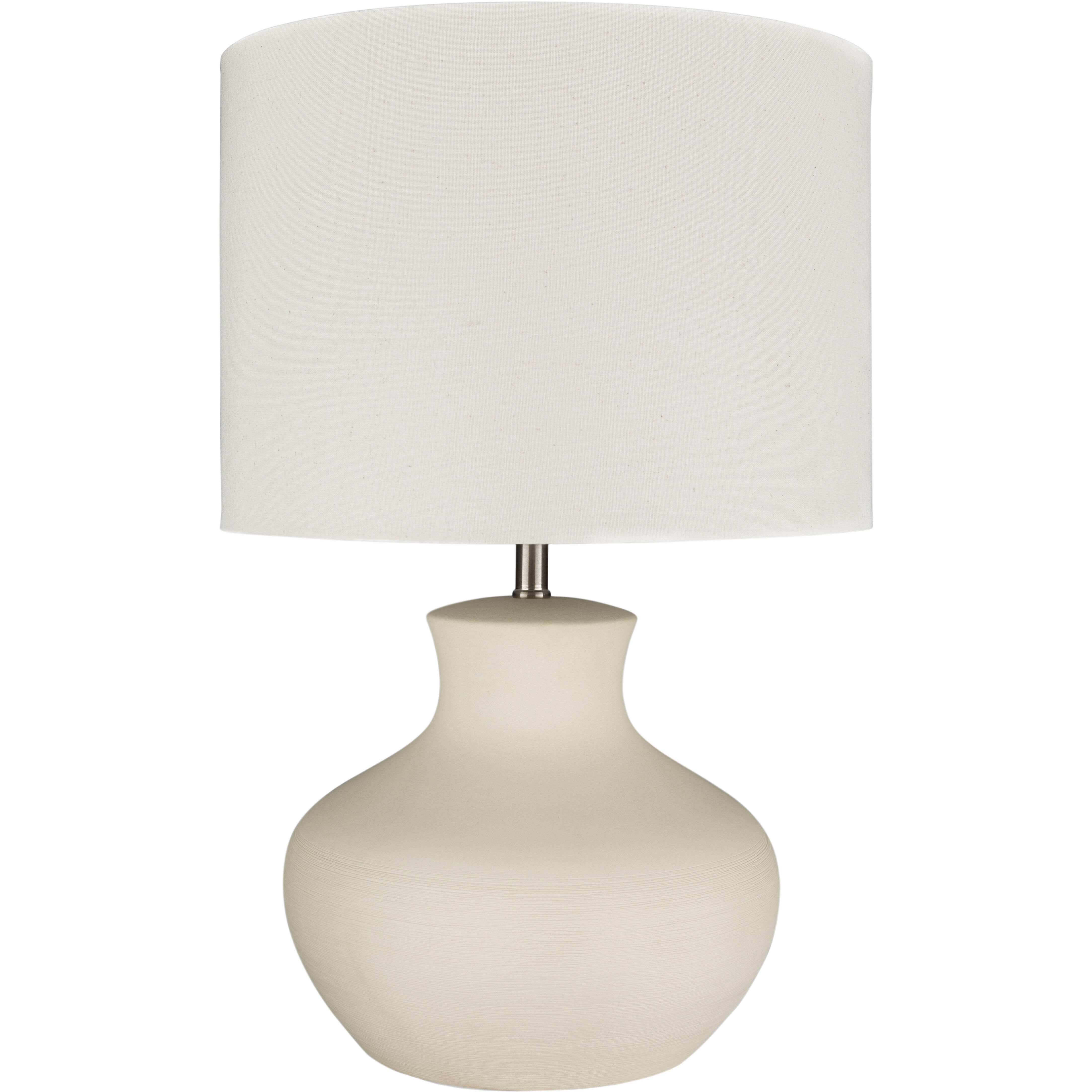 Aurora 27 inch 100 watt Off-White Table Lamp Portable Light