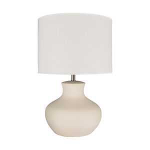 Aurora 27 inch 100 watt Off-White Table Lamp Portable Light