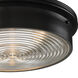 Kildare 3 Light 15 inch Oil Rubbed Bronze Flush Mount Ceiling Light