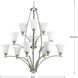 Athy 12 Light 38 inch Brushed Nickel Chandelier Ceiling Light