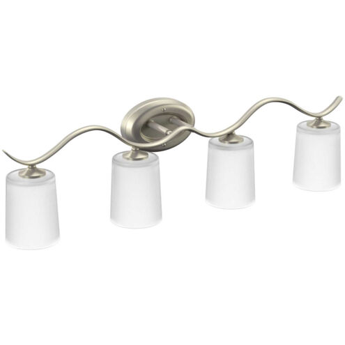 Briscoe 4 Light 31 inch Brushed Nickel Bath Vanity Wall Light