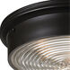 Kildare 3 Light 15 inch Oil Rubbed Bronze Flush Mount Ceiling Light