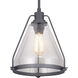 Fano 1 Light Graphite Pendant Ceiling Light