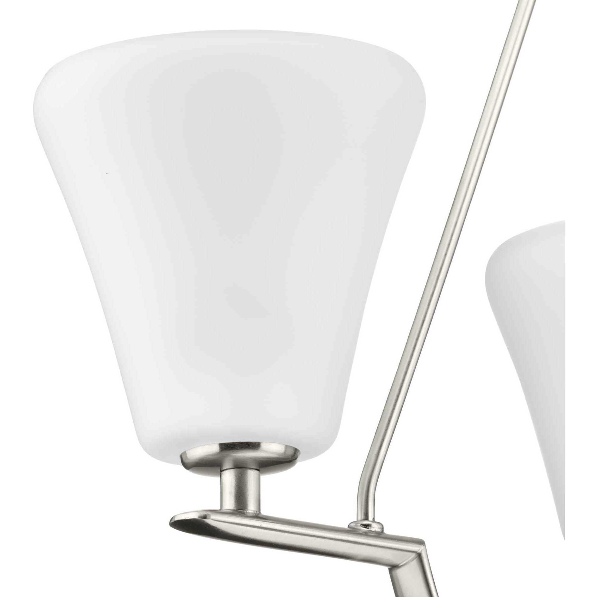 Annette St 3 Light 18 inch Brushed Nickel Foyer Chandelier Ceiling Light