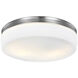 Bovina 2 Light 13.5 inch Satin Nickel Flush Mount Ceiling Light