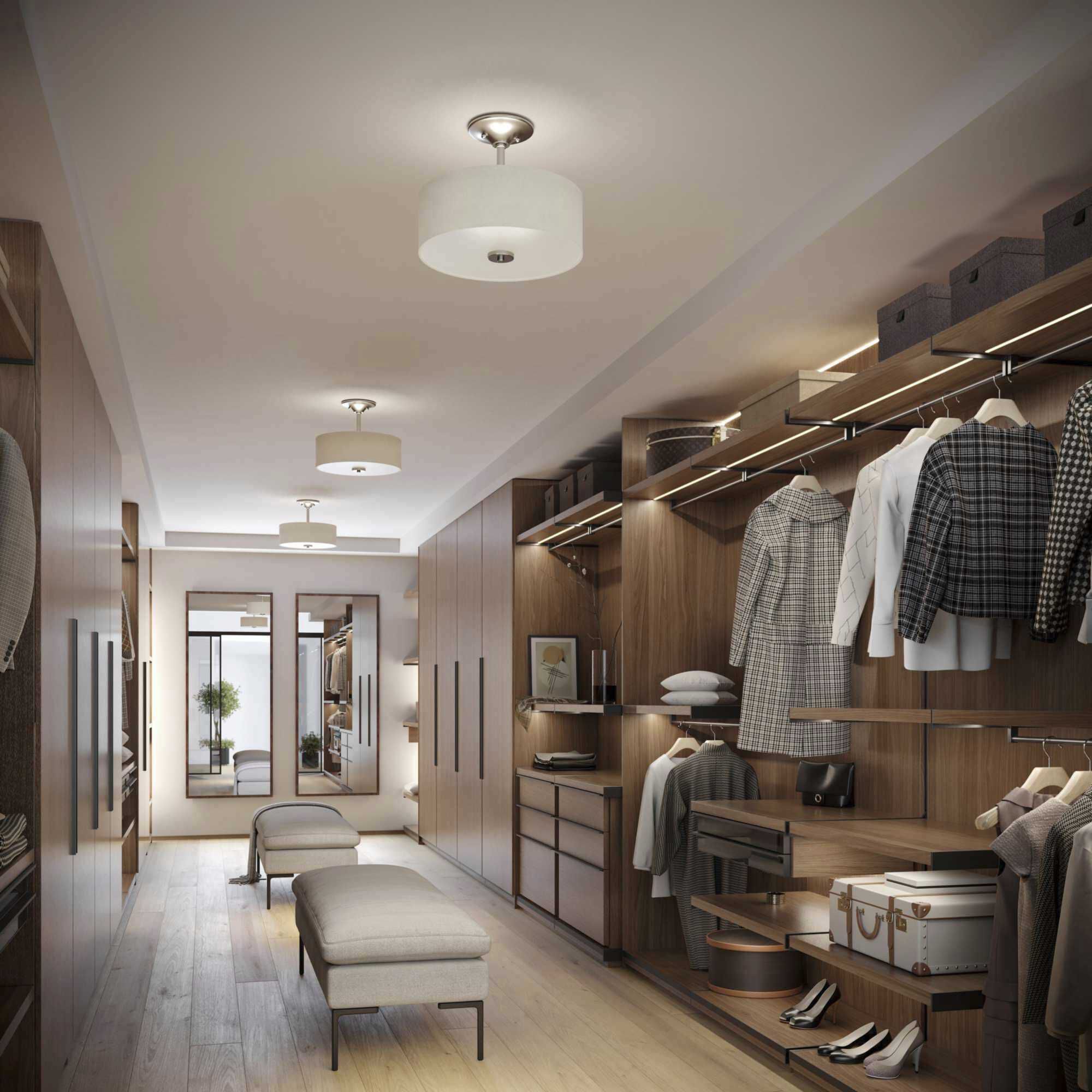 Briscoe 2 Light 13 inch Brushed Nickel Flush Mount Ceiling Light