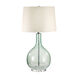 Peridot 28 inch 100 watt Green with Clear Table Lamp Portable Light