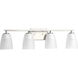 Pescara 4 Light 32 inch Brushed Nickel Bath Vanity Wall Light