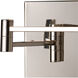 Grand Canal 22 inch 150 watt Polished Chrome Swingarm Sconce Wall Light