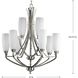 Anna 9 Light 27 inch Brushed Nickel Chandelier Ceiling Light