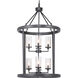 Tralee 8 Light 24 inch Graphite Foyer Pendant Ceiling Light, Design Series