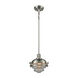 Zera 1 Light 10 inch Satin Nickel Mini Pendant Ceiling Light