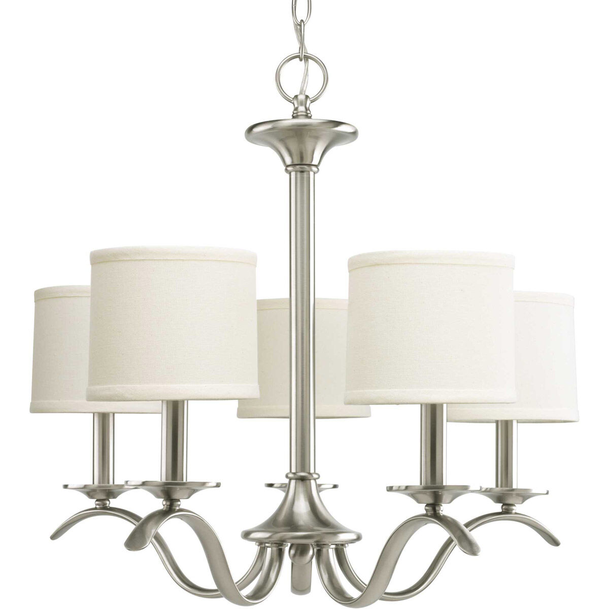Briscoe 5 Light 22.81 inch Brushed Nickel Chandelier Ceiling Light