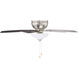 Noble 52 inch Brushed Nickel with 0 Blades Ceiling Fan
