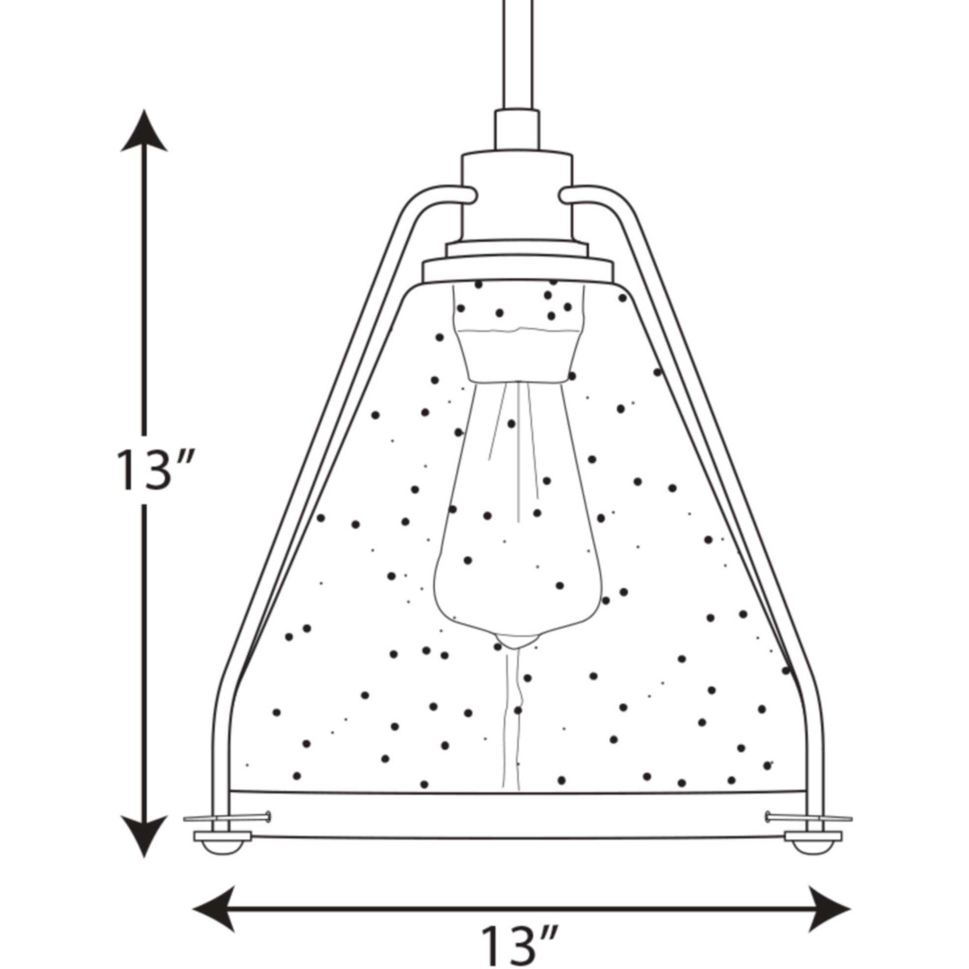 Fano 1 Light 13 inch Graphite Pendant Ceiling Light