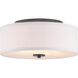 Briscoe 2 Light 13 inch Graphite Flush Mount Ceiling Light