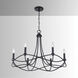 Bonami 6 Light 30 inch Matte Black Chandelier Ceiling Light