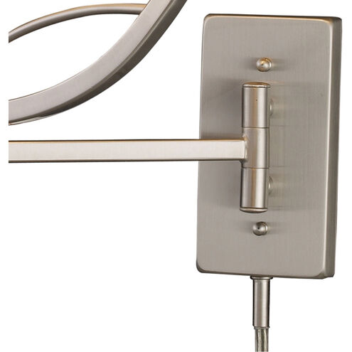 Trento 24 inch 150 watt Satin Nickel Swingarm Sconce Wall Light