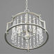 Bradstreet 3 Light 15.88 inch Silver Ridge Semi-Flush Mount Convertible Ceiling Light, Design Series