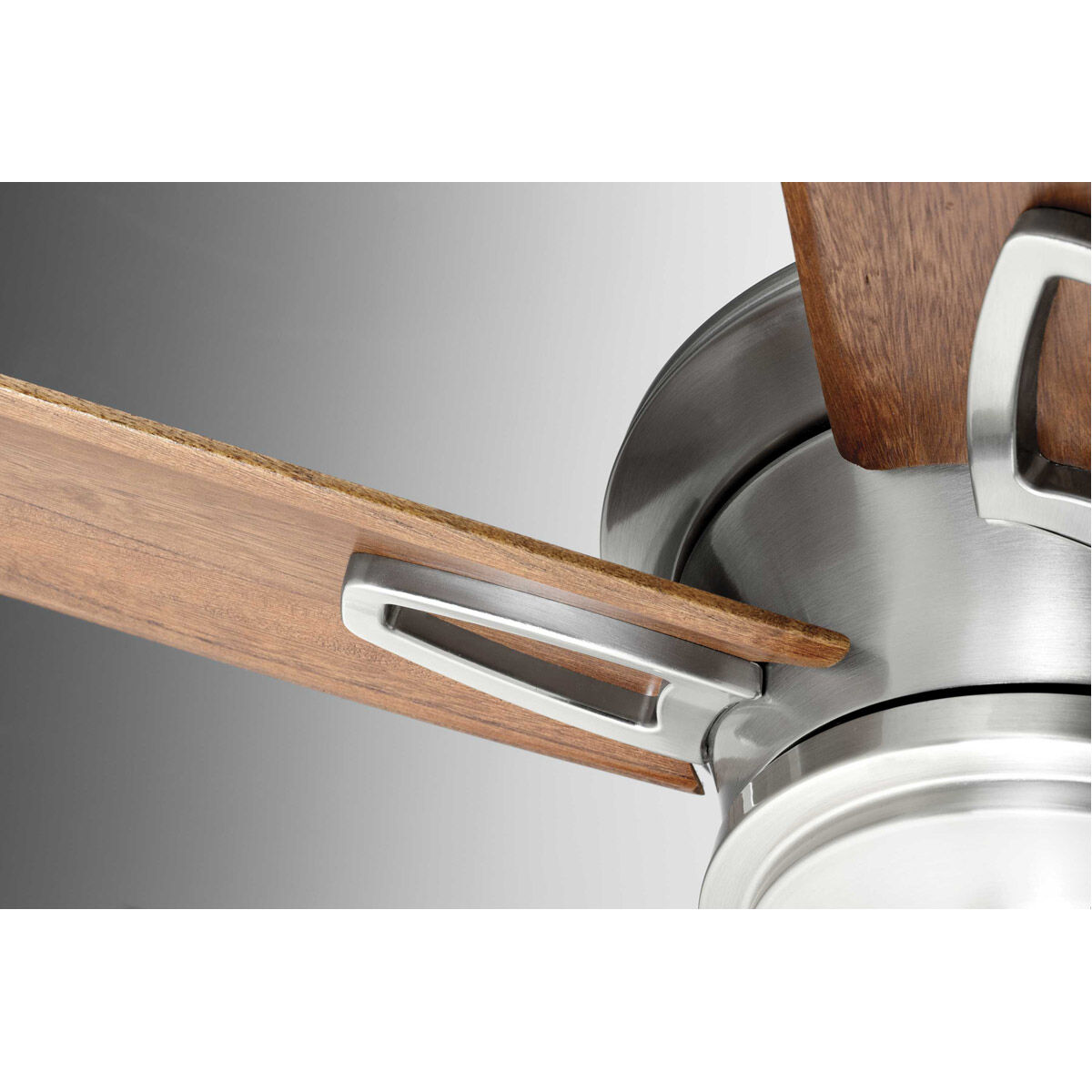 Eldridge 68 inch Brushed Nickel with Medium Cherry Blades Ceiling Fan