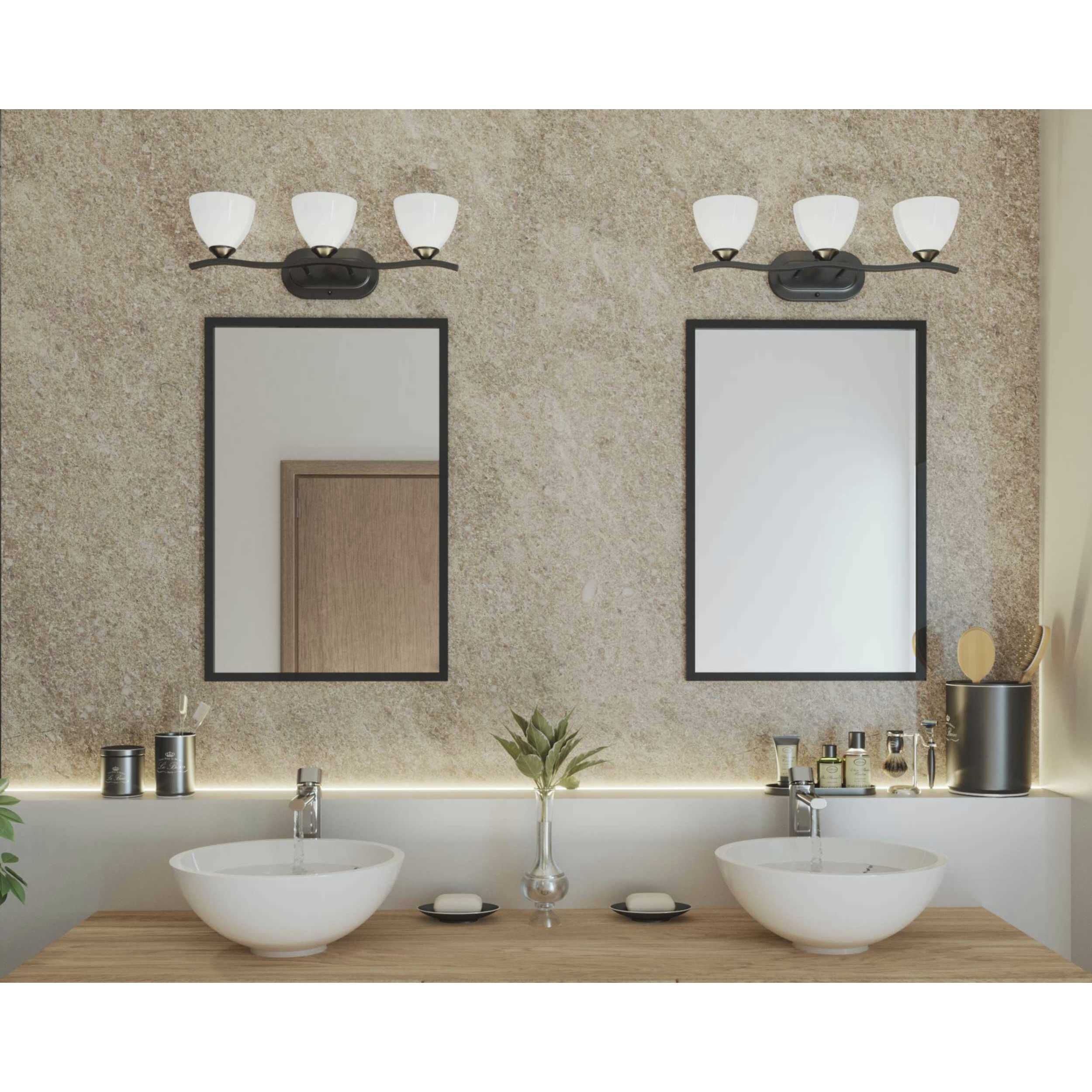 Antelo View Dr 3 Light 23.75 inch Antique Bronze Bath Vanity Wall Light