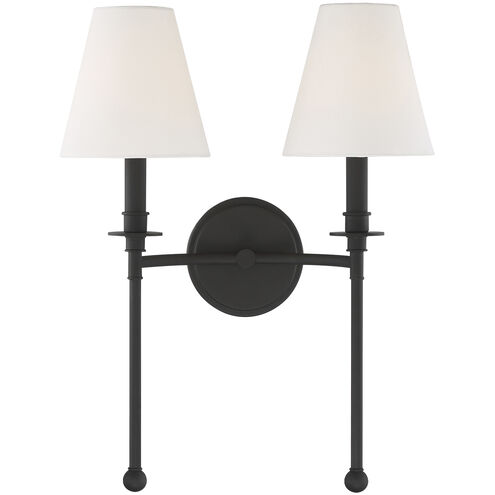 Ottone Way Sconce Wall Light in Black