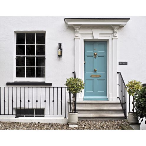 John 3 Light 22 inch Forged Iron Outdoor Wall Sconce