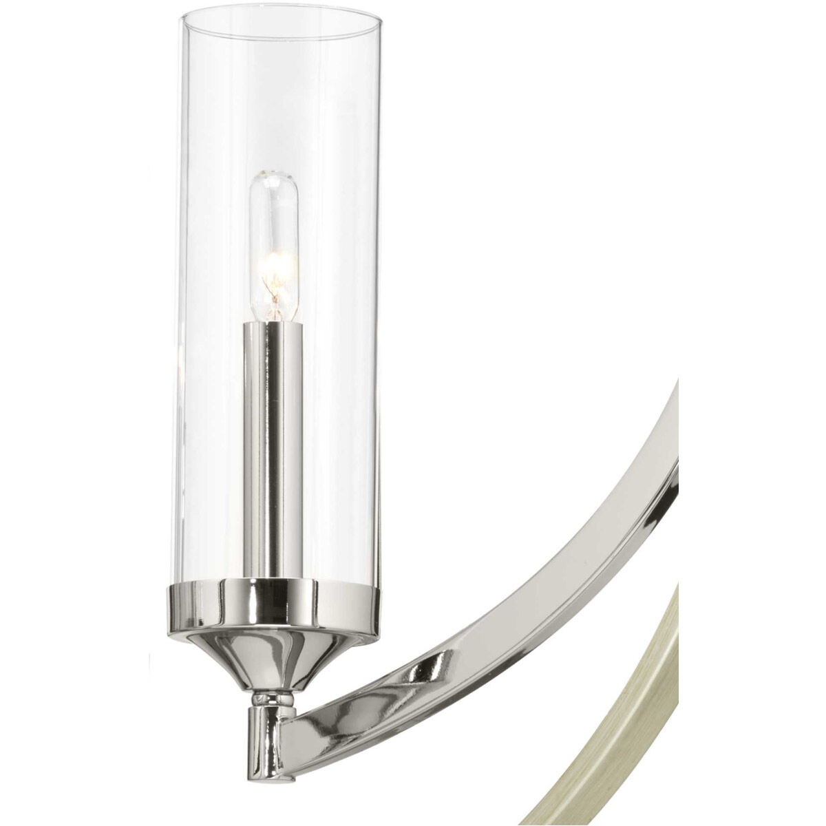 Orna 5 Light 33.75 inch Polished Nickel Chandelier Ceiling Light, Design Series
