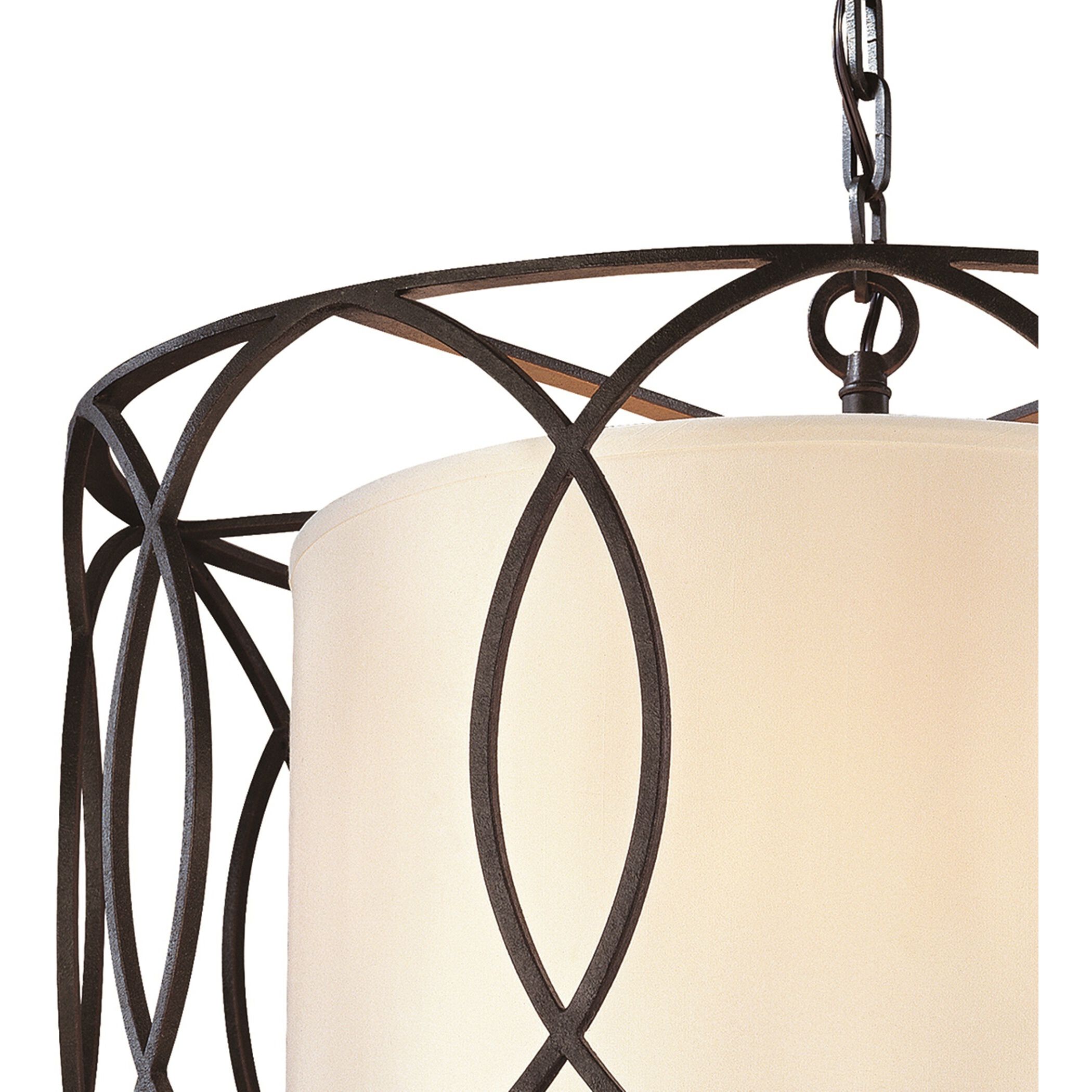 Earth 5 Light 25 inch Deep Bronze Chandelier Ceiling Light