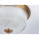 Artrude St 2 Light 12.38 inch Vintage Brass Flush Mount Ceiling Light