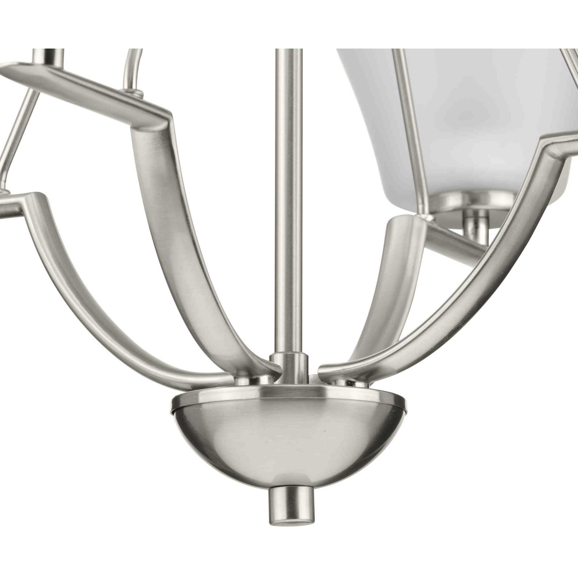 Annette St 4 Light 24 inch Brushed Nickel Chandelier Ceiling Light