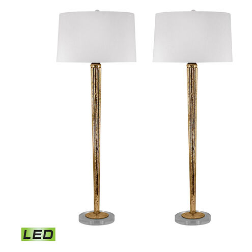 Amidon Pl 37 inch 9.5 watt Gold Mercury Buffet Lamp Portable Light
