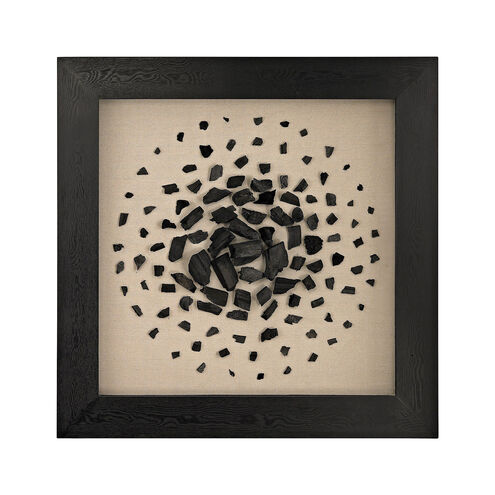 Mika Black with Taupe Dimensional Wall Art