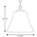 Annette St 1 Light 7.25 inch Brushed Nickel Mini-Pendant Ceiling Light
