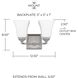 Tatum 2 Light 12.5 inch Polished Nickel Vanity Light Wall Light