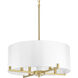 Santa Barbara 4 Light 22 inch Vintage Gold Pendant Ceiling Light, Design Series