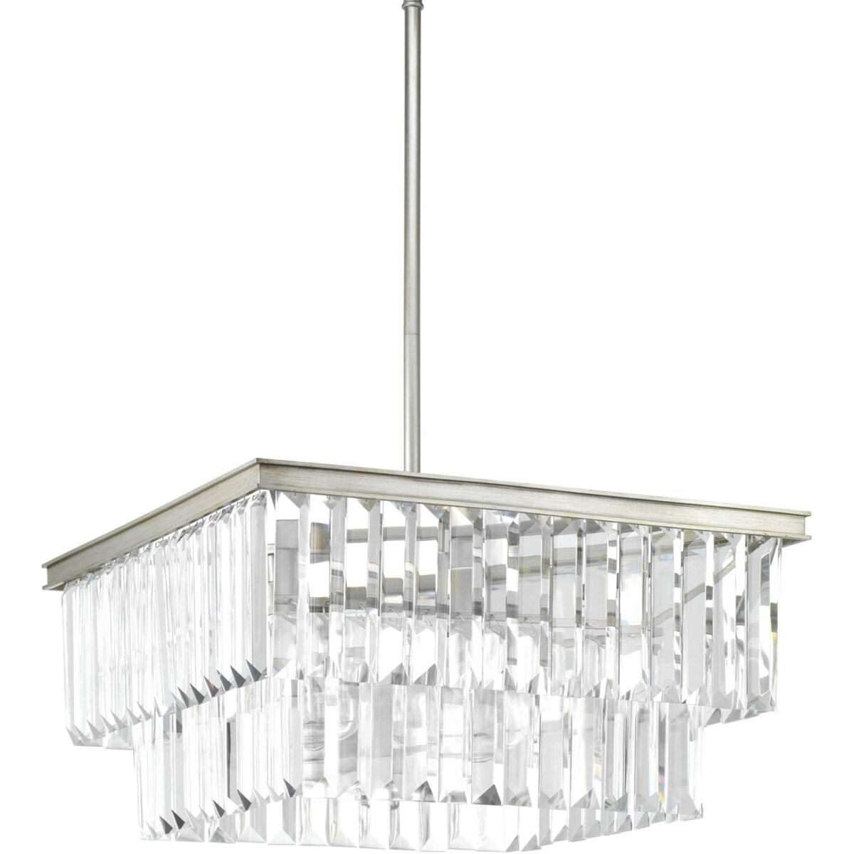 Palermo 4 Light 20.13 inch Silver Ridge Pendant Ceiling Light, Design Series
