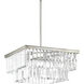 Palermo 4 Light 20.13 inch Silver Ridge Pendant Ceiling Light, Design Series