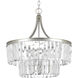 Palermo 5 Light 22 inch Silver Ridge Pendant Ceiling Light, Design Series