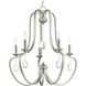 Lancaster 5 Light 24.63 inch Silver Ridge Chandelier Ceiling Light