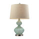 Southgate 25 inch 100 watt Light Green Smoke Table Lamp Portable Light in Incandescent