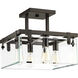 Guthrie 4 Light 17 inch Antique Bronze Semi-Flush Mount Convertible Ceiling Light, Design Series