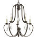 Lancaster 5 Light 24.63 inch Antique Bronze Chandelier Ceiling Light