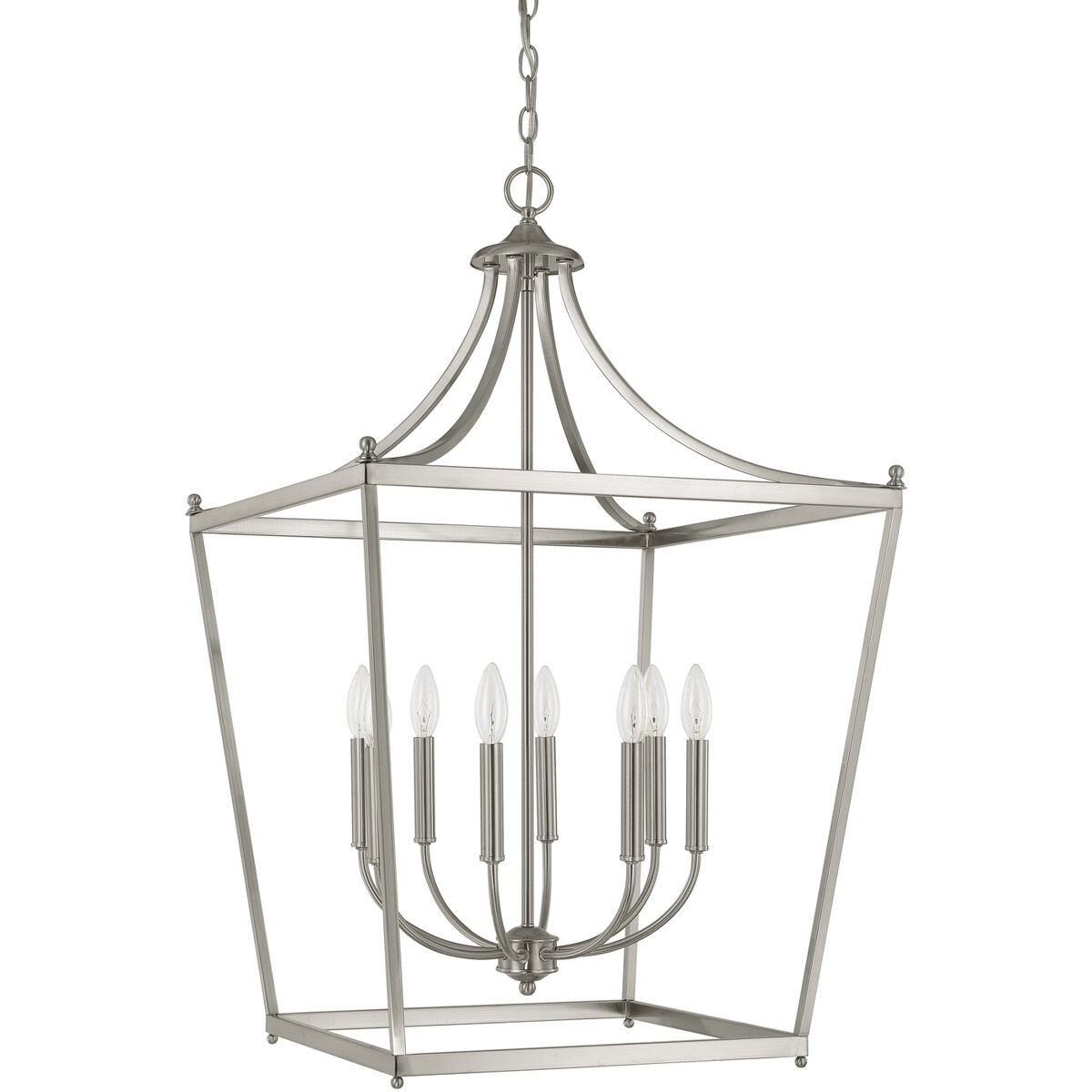 Peckham 8 Light 22 inch Brushed Nickel Foyer Ceiling Light