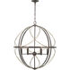 Gerald Ave 6 Light Antique Bronze Pendant Ceiling Light