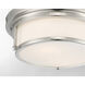 Mercer Row White Glass Flush MountMercer Row 2 Light 13 inch Oil Rubbed Bronze Flush Mount Ceiling Light