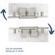 Guthrie 3 Light 23 inch Brushed Nickel Bath Vanity Wall Light, Design Series