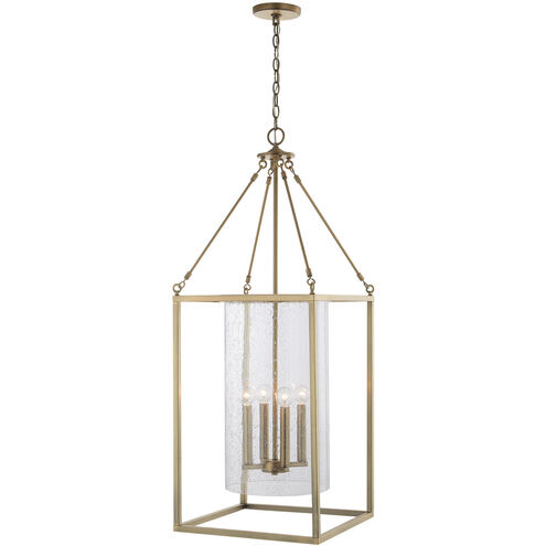 Tatum 4 Light 16 inch Aged Brass Foyer Ceiling Light